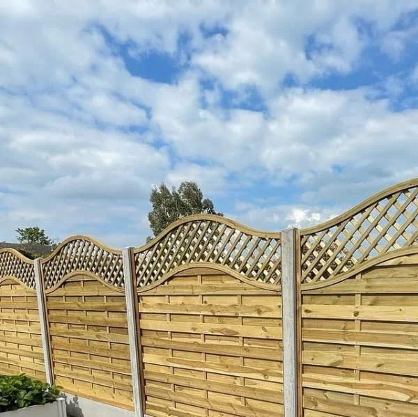 Lattice Fence Design fence with lattice top