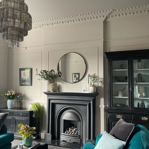 Emma, Home Styling & Interiors mantel decor with mirror
