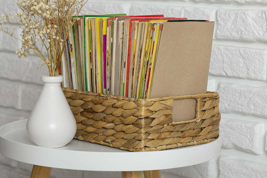 Decorative Baskets with magazine
