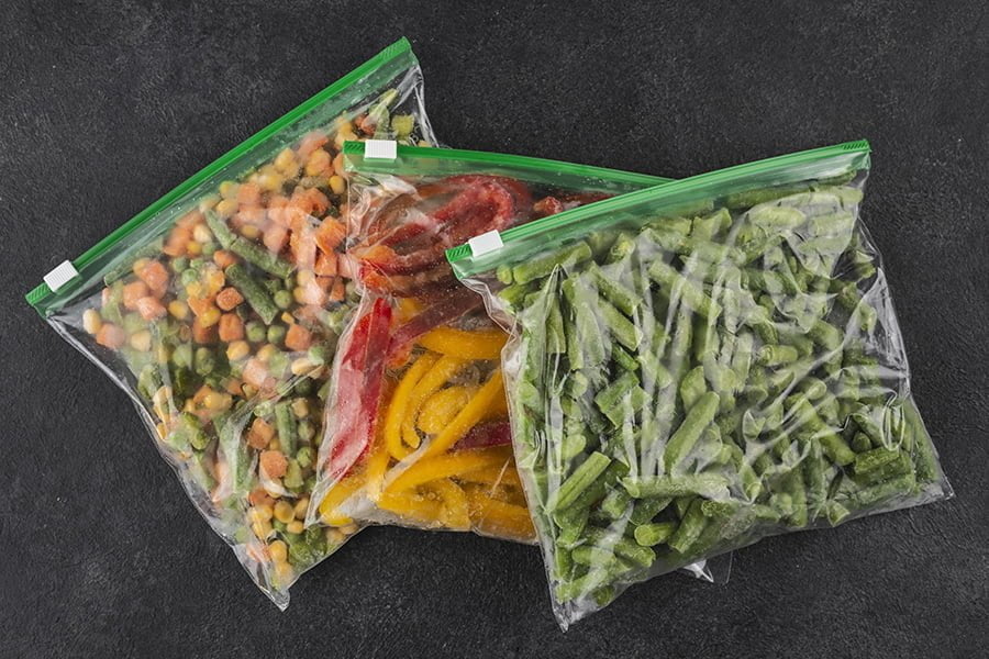 food in Zip-top Pouches