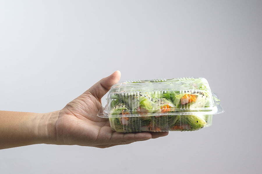 food in food in Reusable Plastic Containers