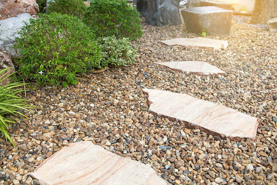 gravel landscape garden