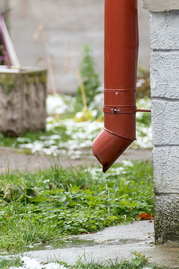 rainwater runoff to Garden