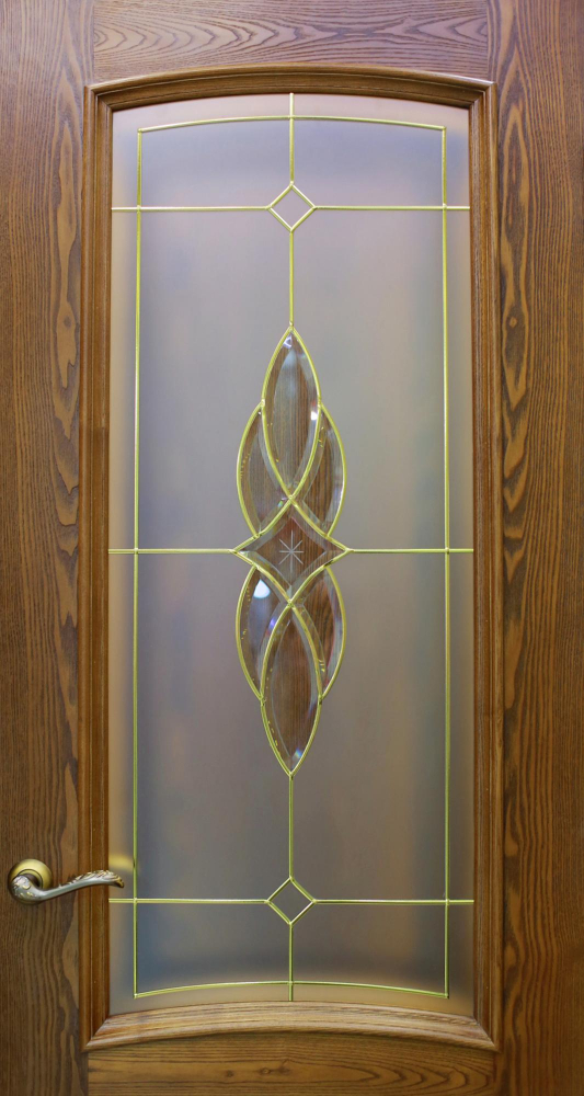 Etched Designs Glass cabinet
