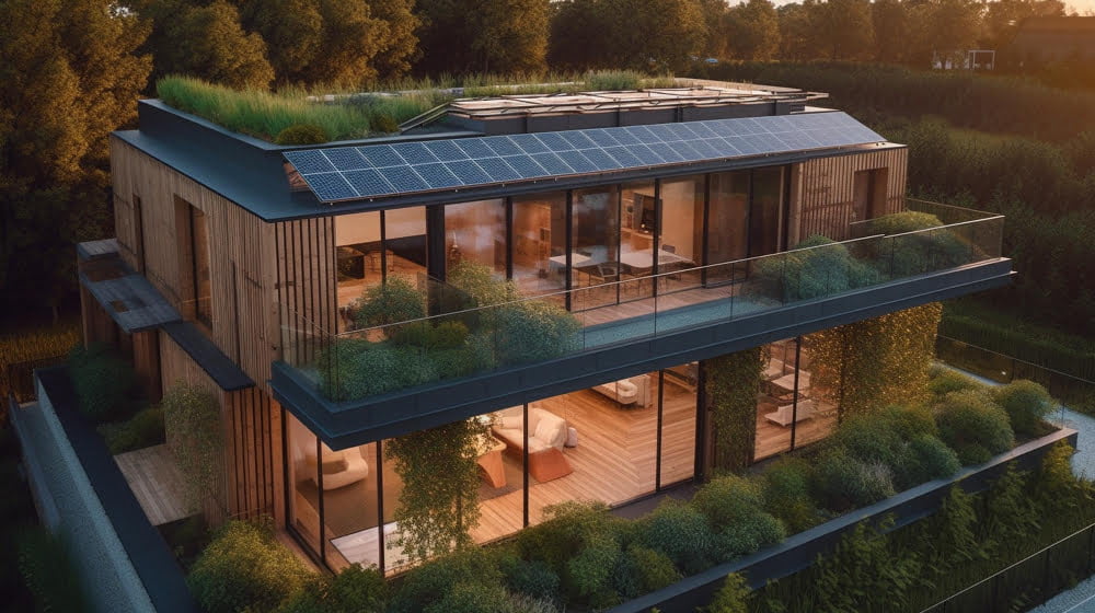 green roof housing