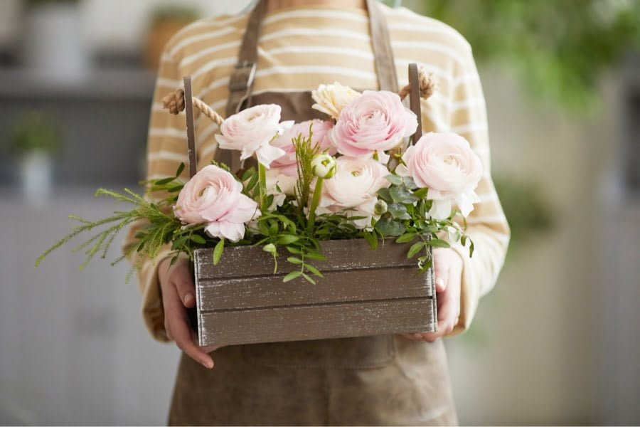 rustic flower box