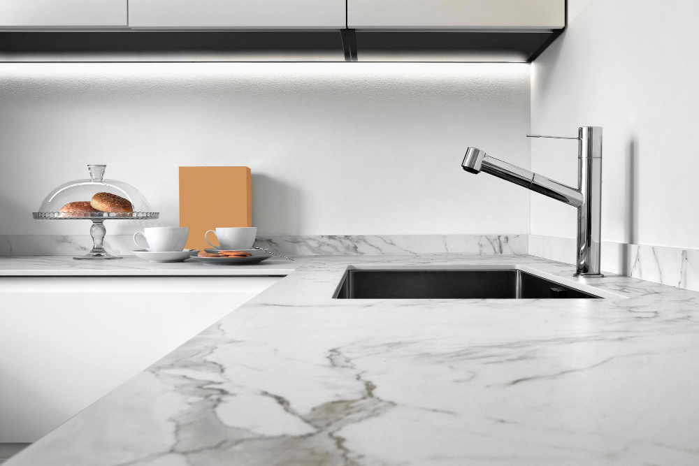 Marble-effect Paint Countertop