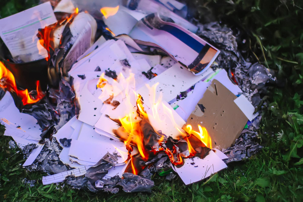Burning Paper Safely