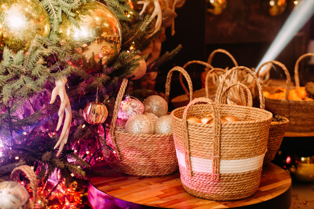 Festive Baskets christmas decor