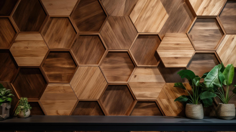 Patterned Wood wall panels