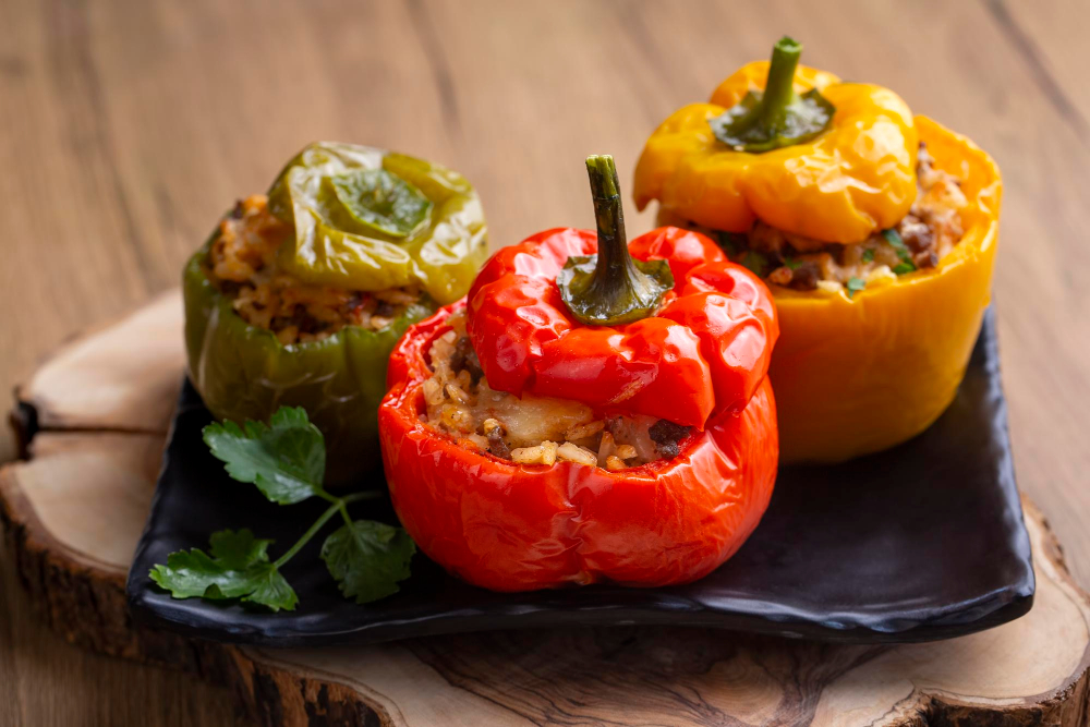 Carved & Stuffed Capsicums