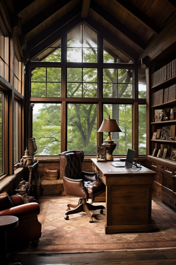 A CEO fairy Tale Charming Farmhouse Office --ar 2:3