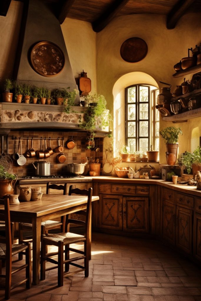A Tuscan Kitchen Rustic Italian Decor --ar 2:3