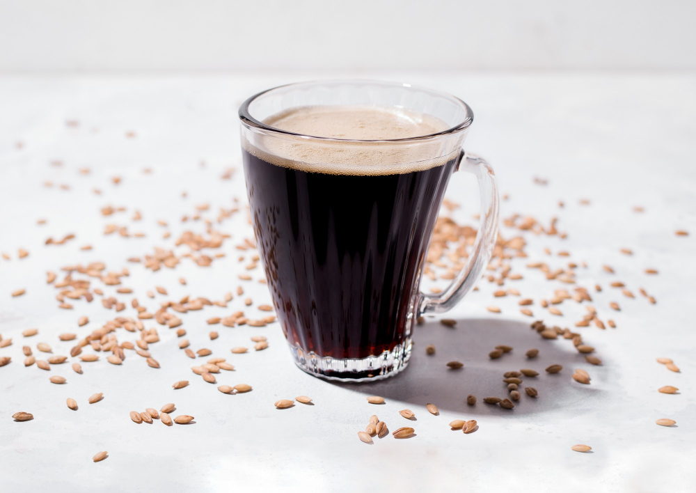 Barley coffee decaffeinated drink