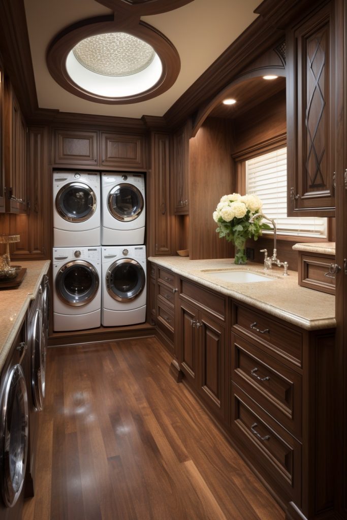 Classic Walnut Décor Fabulous Laundry Room Decor --ar 2:3