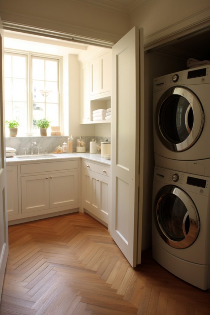 Closed Door Laundry Space Fabulous Laundry Room Decor --ar 2:3