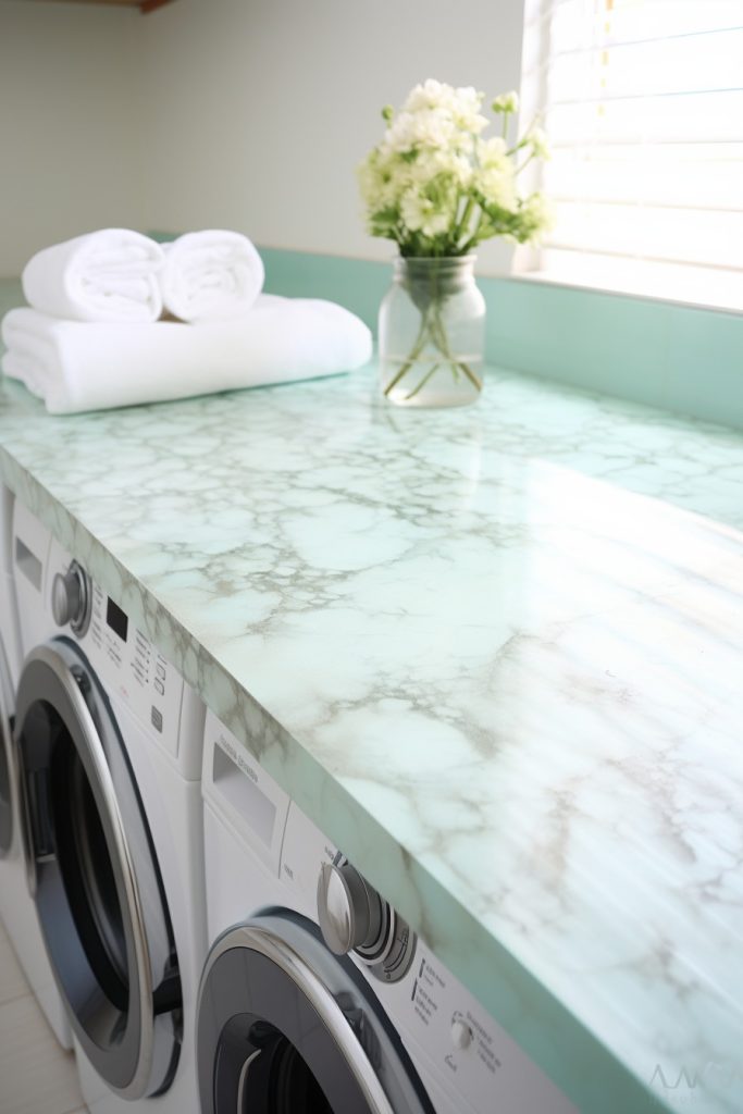 DIY Marble Countertop Fabulous Laundry Room Decor --ar 2:3