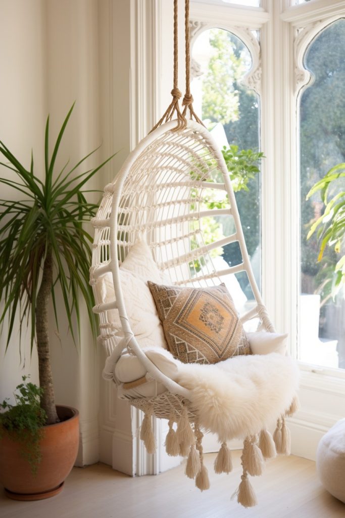 Hanging Comfy Chair Fab California Chic Decor --ar 2:3