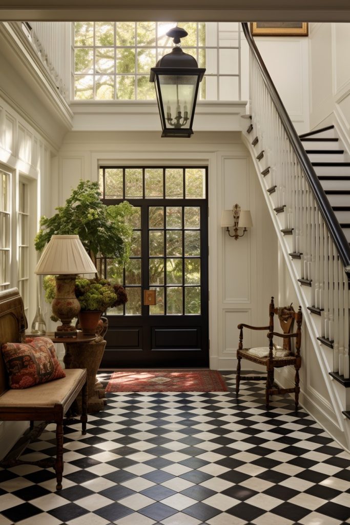 Homey and Happy Welcoming and Charming Farmhouse Entryway --ar 2:3 