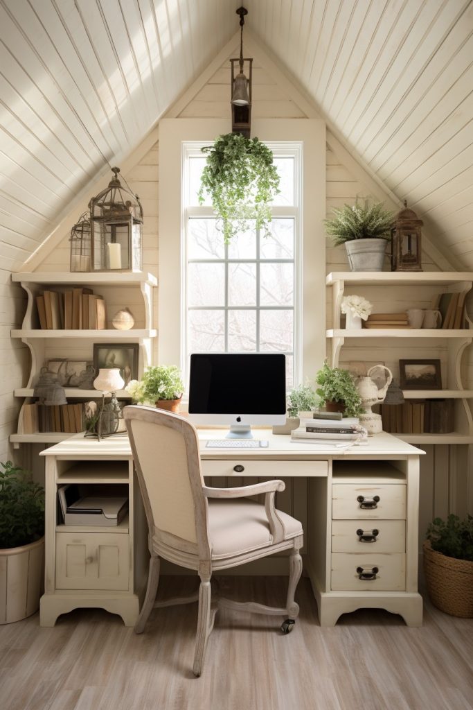 Lady-Like and Crafty Charming Farmhouse Office --ar 2:3