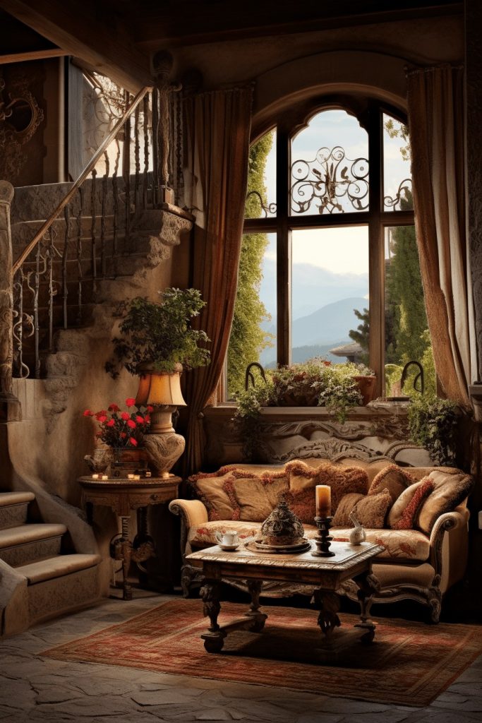 Luxury Italian Rustic Italian Decor --ar 2:3