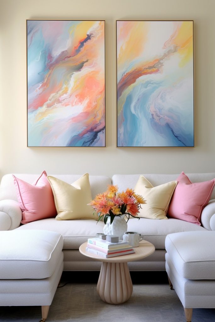 Paintings in Pairs Fab California Chic Decor --ar 2:3