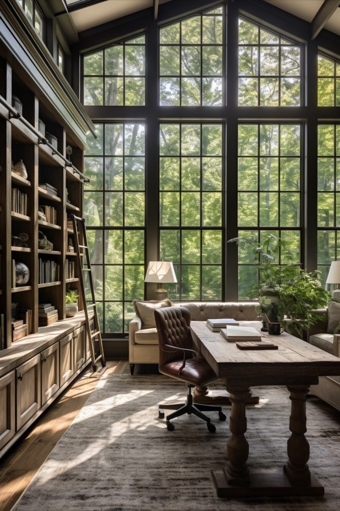 Perplexingly Beautiful Charming Farmhouse Office --ar 2:3