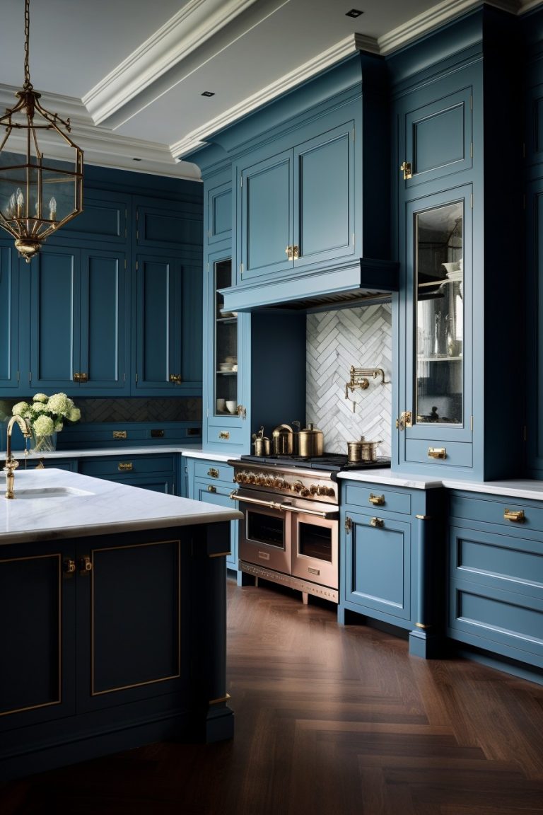 30 Inspiring Ideas of Blue Kitchen Cabinets for Your Next Renovation