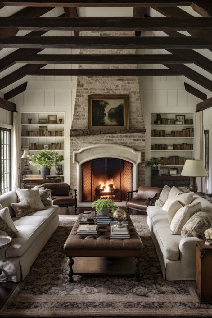 Simply Sensational Charming Farmhouse Living Room --ar 2:3