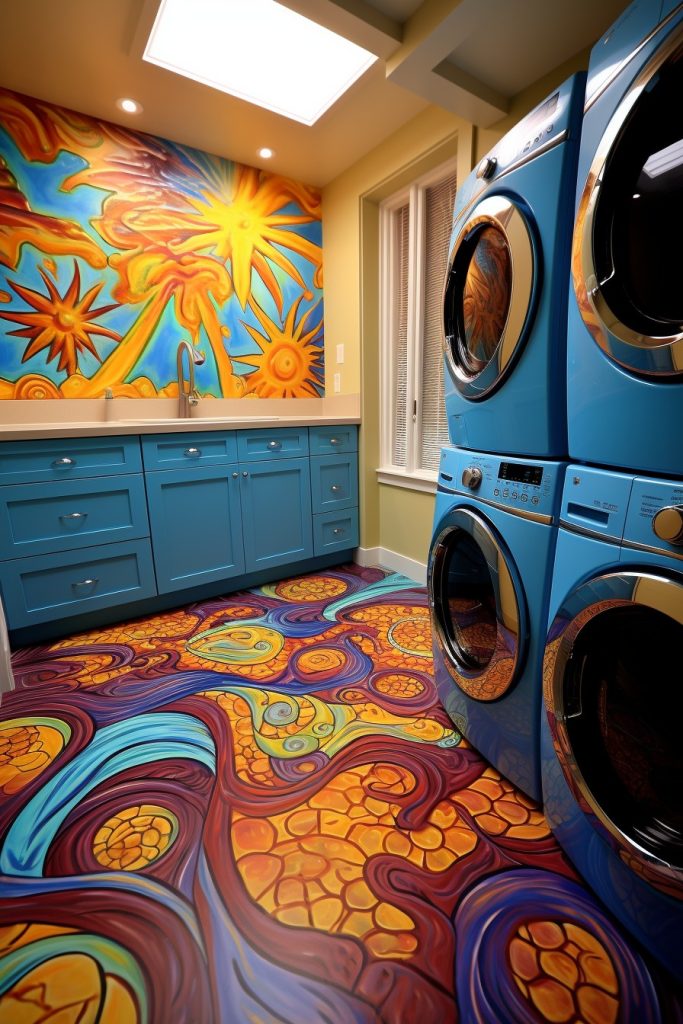 Tile Art Fabulous Laundry Room Decor --ar 2:3
