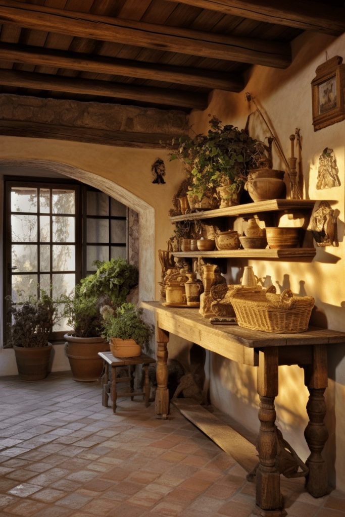 Tuscan Countryside Cottage Rustic Italian Decor --ar 2:3