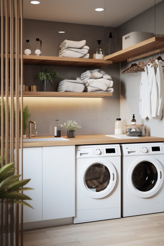 
Warm and Playful Fabulous Laundry Room Decor --ar 2:3