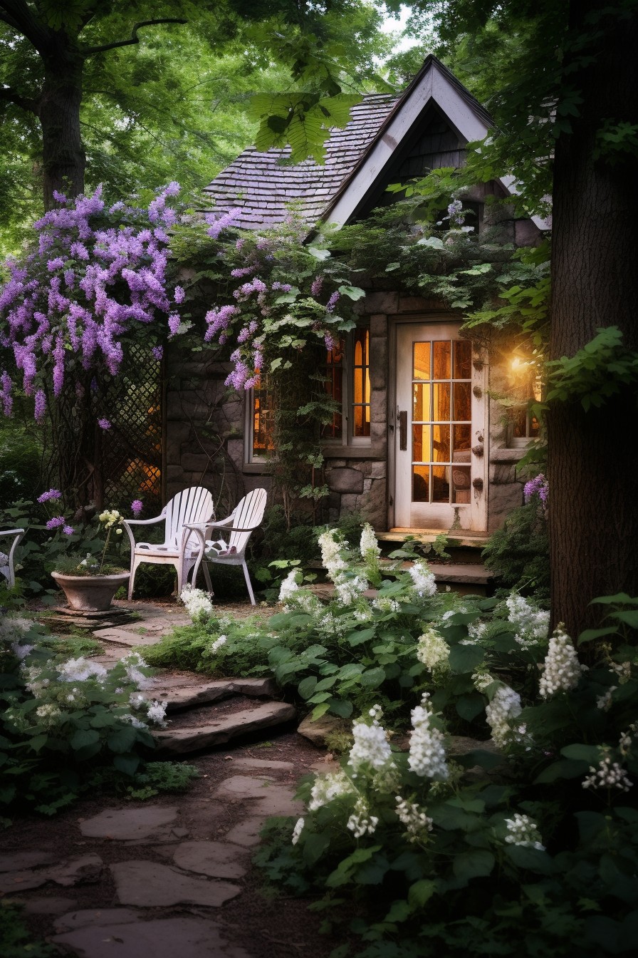 cottagecore backyard