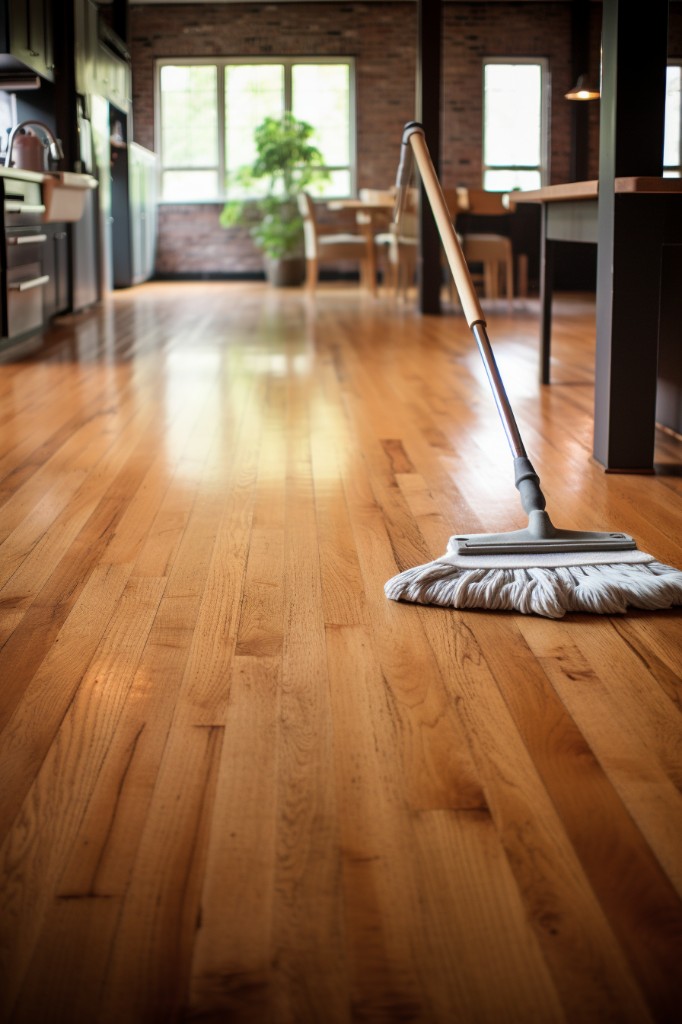 cleaning and maintaining a hardwood floor