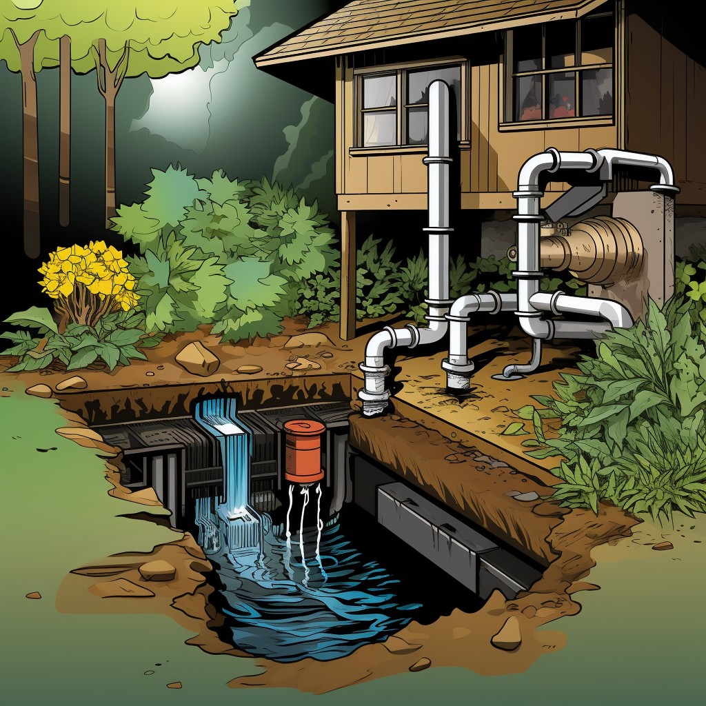gravity driven drainage systems