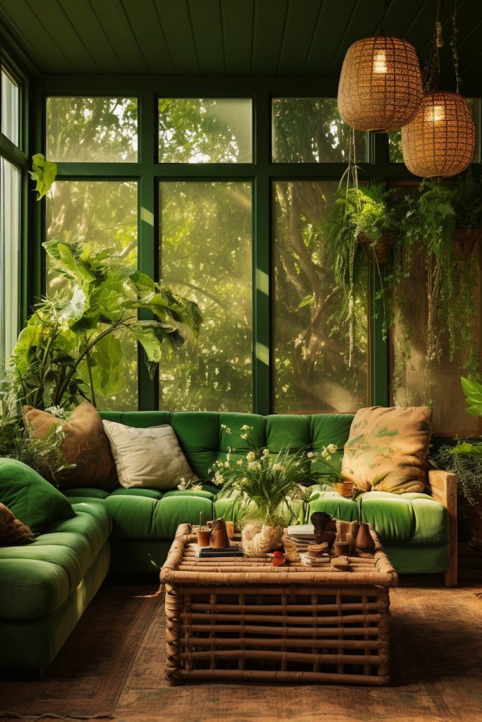 green living room