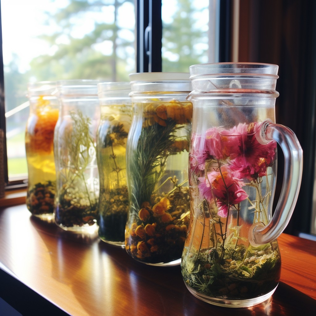 how to make chilled herbal iced teas