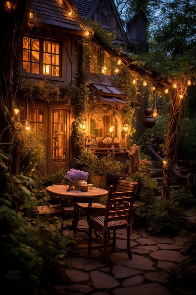 romantic backyard