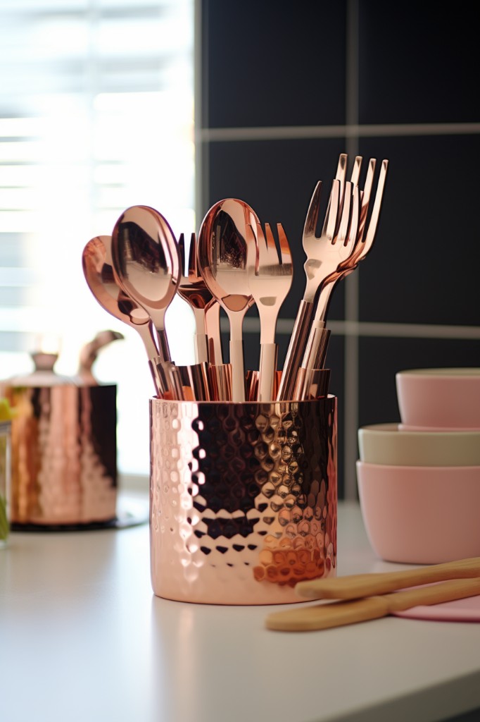 stylish copper utensils