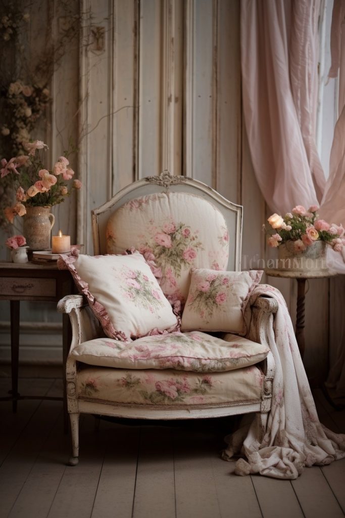 vintage shabby chic chair