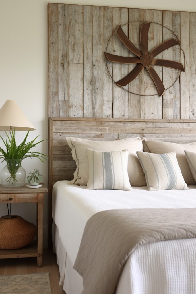 wood plank headboard