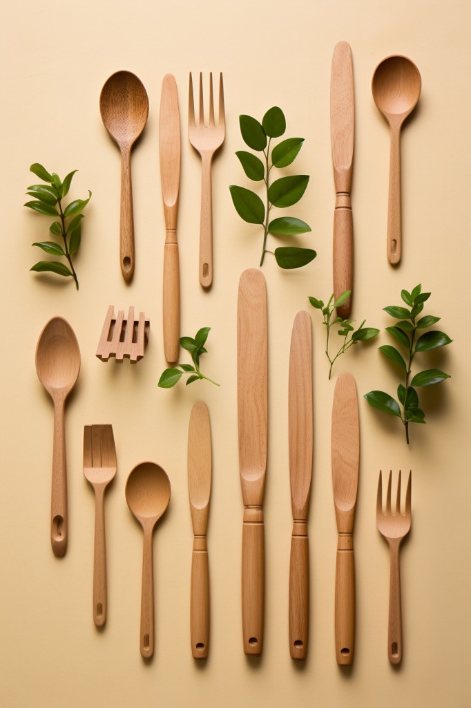 wooden utensils as an alternative