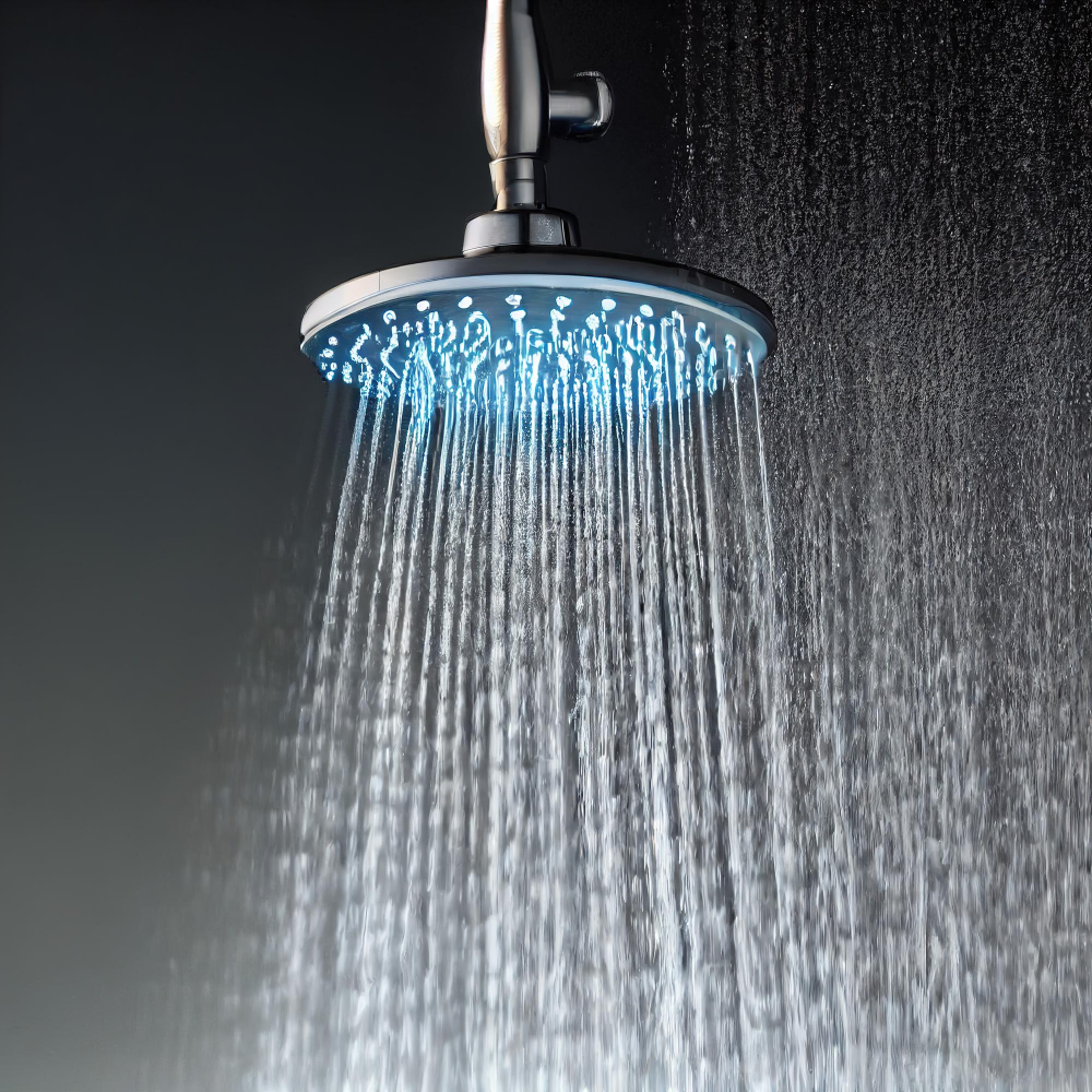 LED-lighted Showerheads