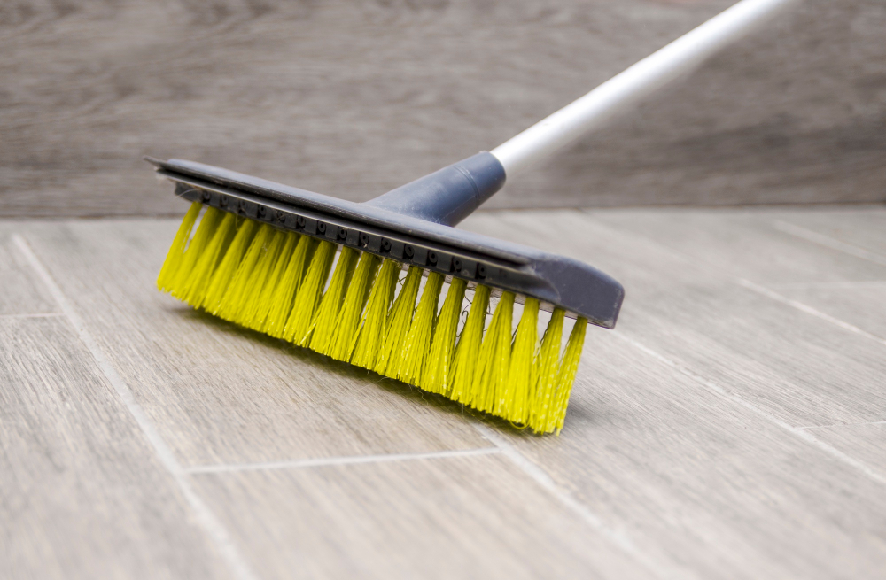 Safe and Effective Methods to Clean Garage Floors - Sweeping Floor Broom