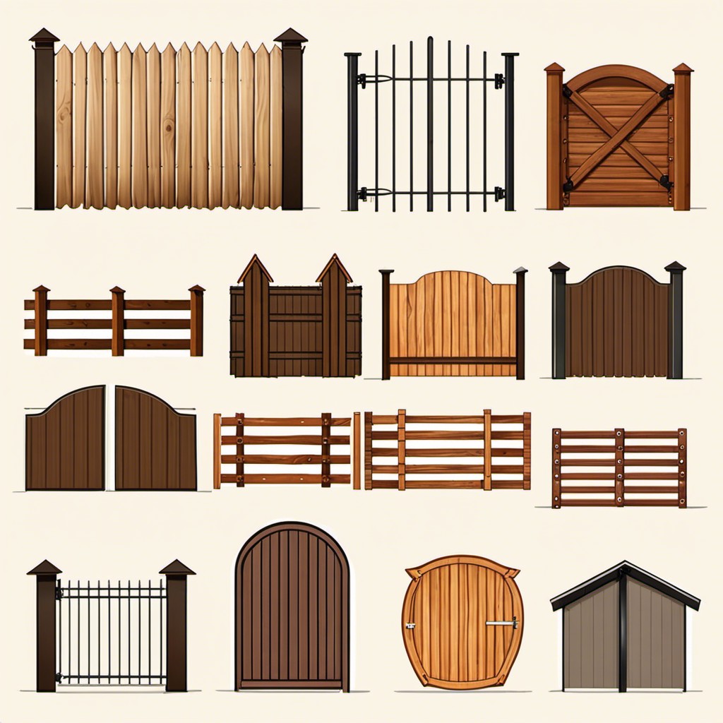 b. wood fencing options