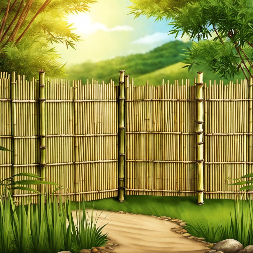 bamboo privacy fence