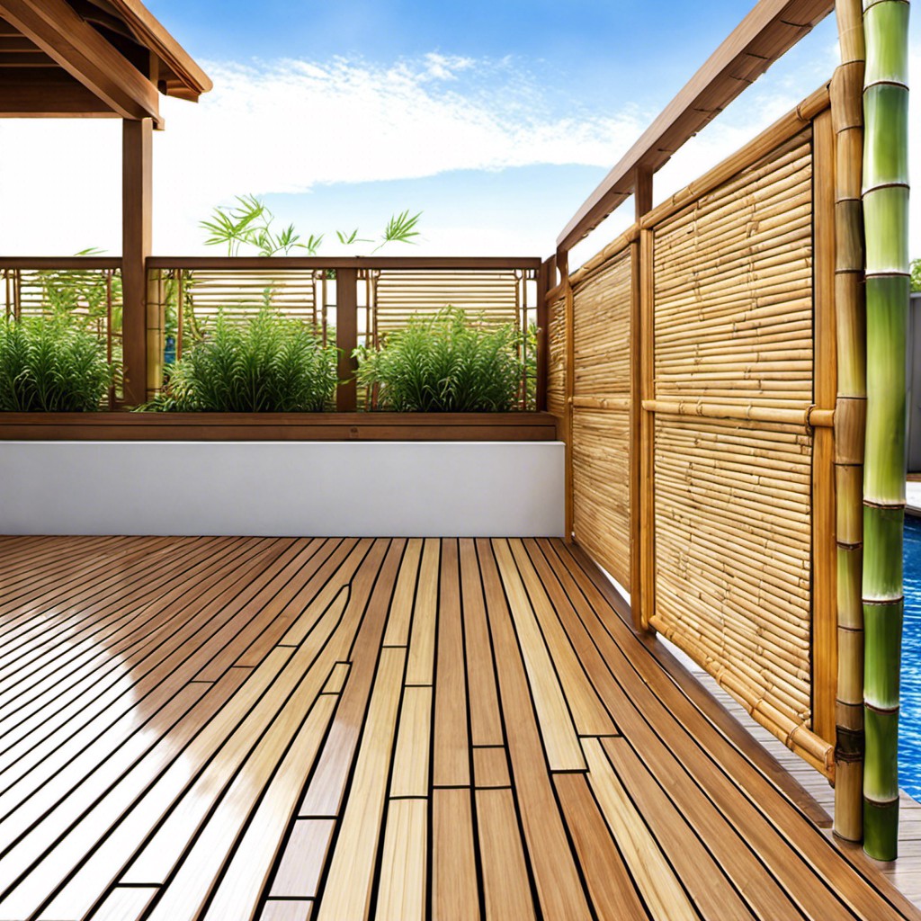 bamboo screen skirting