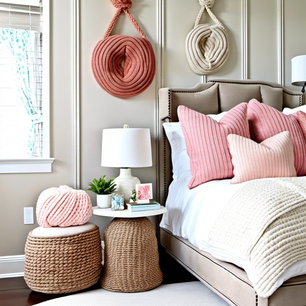 cable knit throw pillows