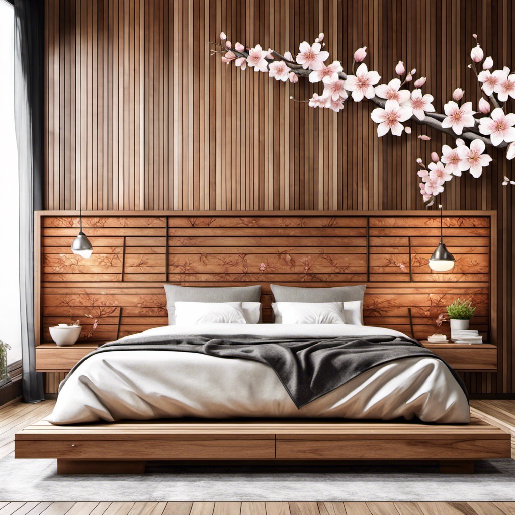 cherry blossom wooden design