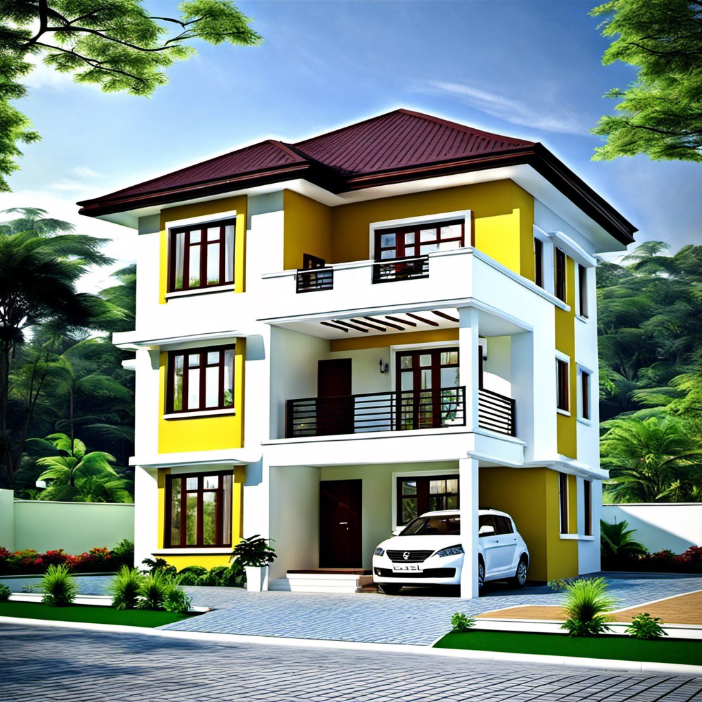 contemporary design ideas for low budget two storey houses